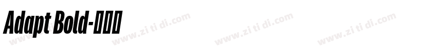 Adapt Bold字体转换